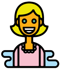 woman smiling illustration
