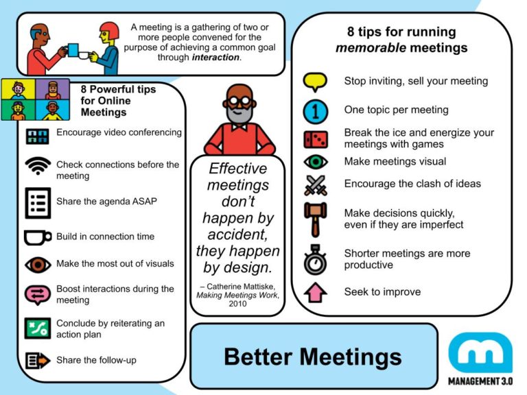 8 Tips For Running Better Meetings | Management 3.0 Leadership Training