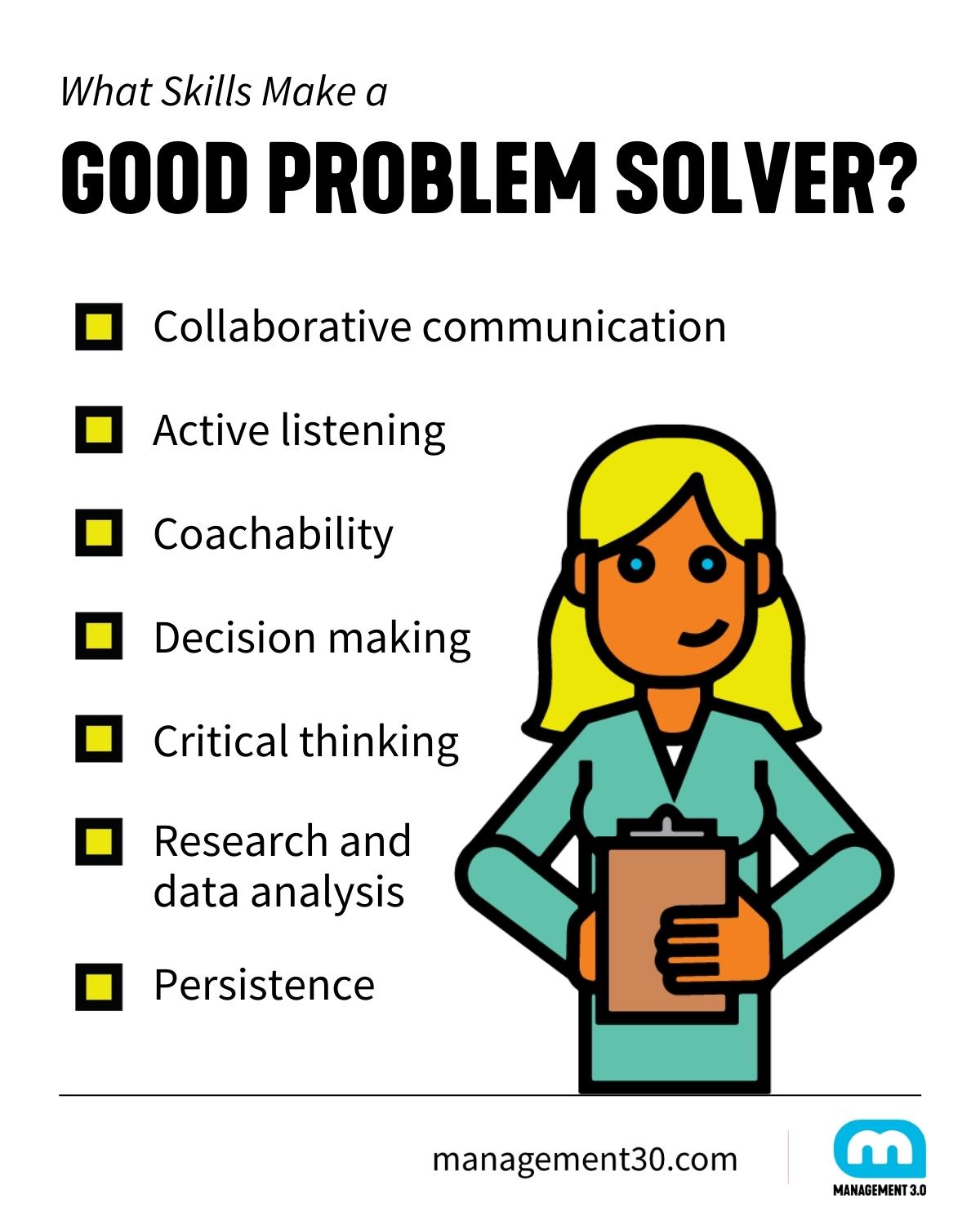 Skills of good problem-solvers